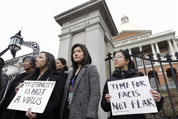 Anti-Asian youths protest
