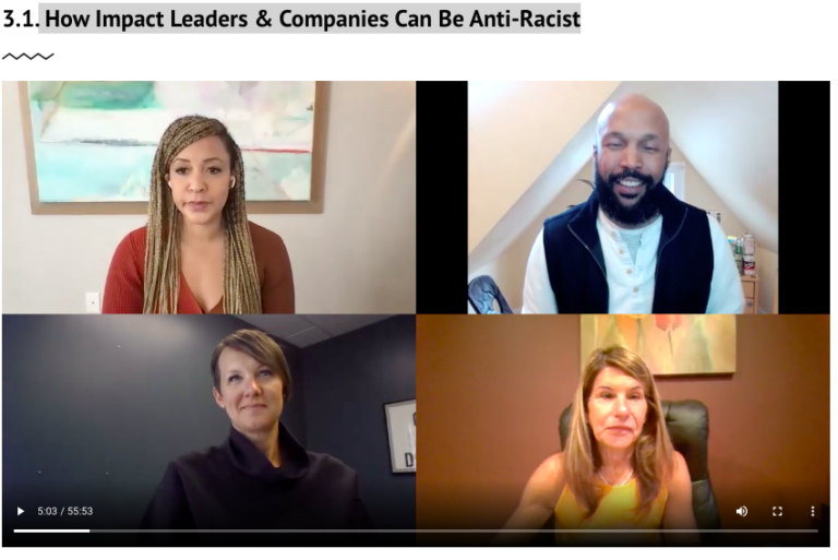 How Impact Leaders & Companies can be Anti-Racist